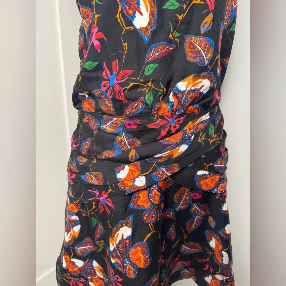 ❌SOLD❌Derek Lam 10 Crosby Floral Camisole Flounce Twist Slip Mini Dress - Picture 3 of 10